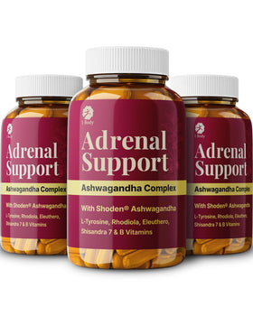 1 Body Adrenal Support Complex 3 Pack front view