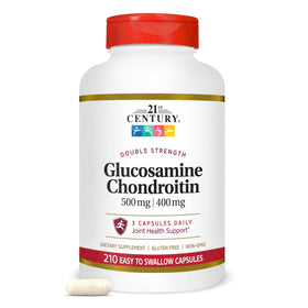 21st Century Double Strength Glucosamine Chondroitin 500/400mg front view