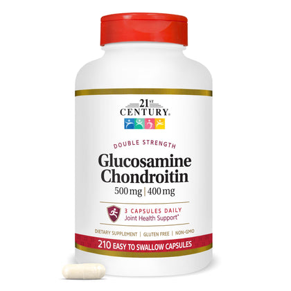 21st Century Double Strength Glucosamine Chondroitin 500/400mg front view