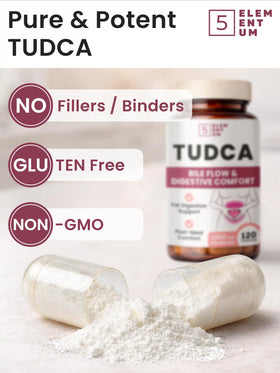 5 elementum TUDCA Supplement label details