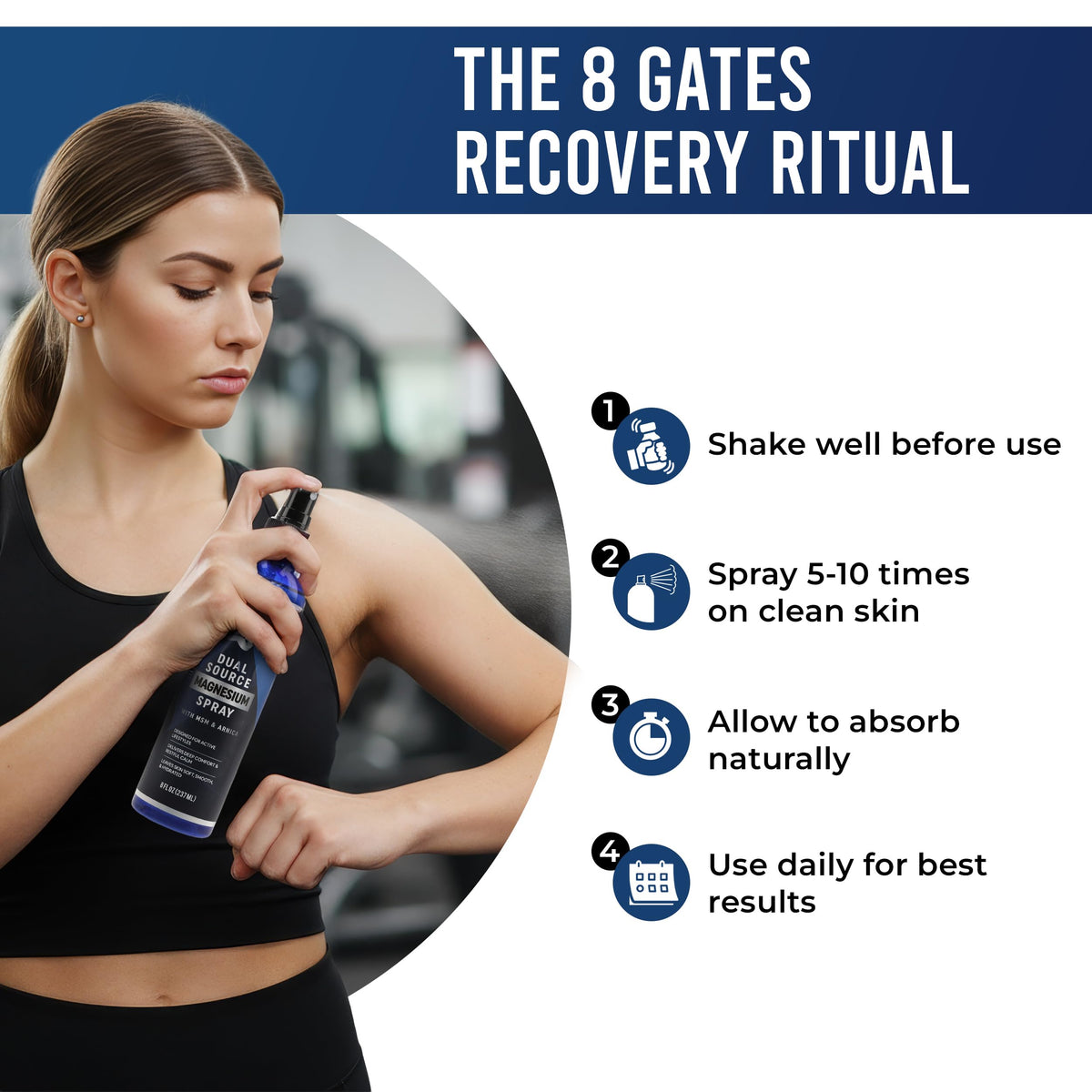 8 Gates Magnesium Oil Spray packaging details