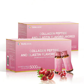 9 YOUNG-BASIC Pomegranate Marine Collagen Drink front view