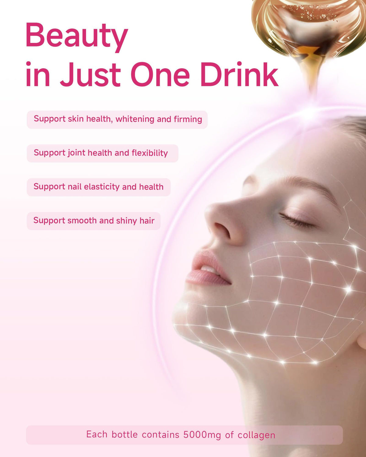 9 YOUNG-BASIC Pomegranate Marine Collagen Drink packaging