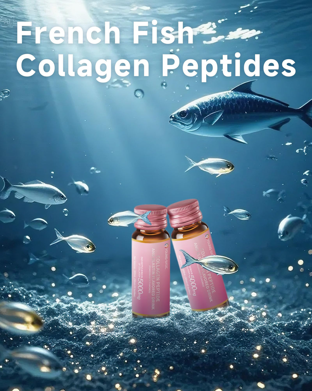 9 YOUNG-BASIC Pomegranate Marine Collagen Drink with pomegranate fruit