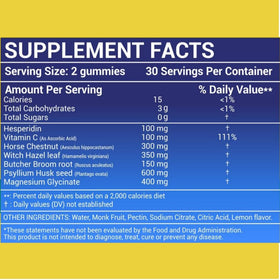 ACTIV PLUS Hemorrhoid Support Gummies lemon flavour close-up