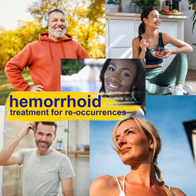 ACTIV PLUS Hemorrhoid Support Gummies with a lemon slice