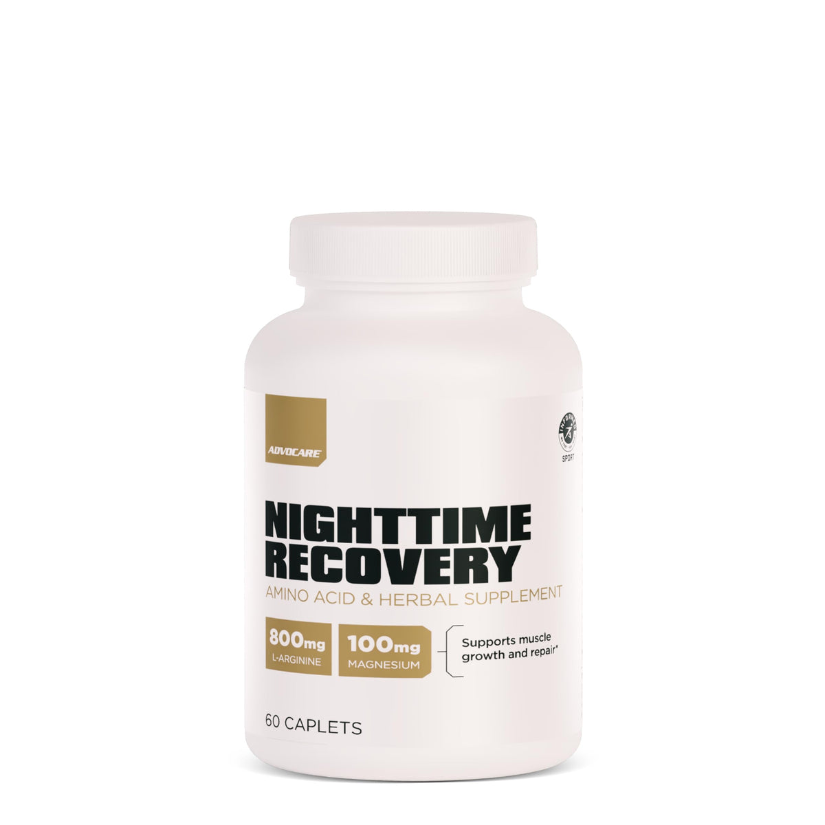 AdvoCare Nighttime use 60 caplets front view