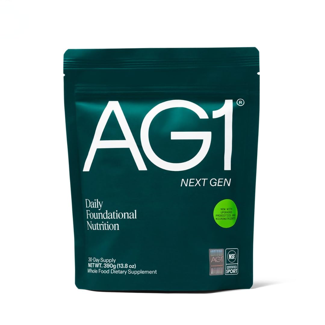 AG1 Next Gen Greens Powder front view pouch 30 servings