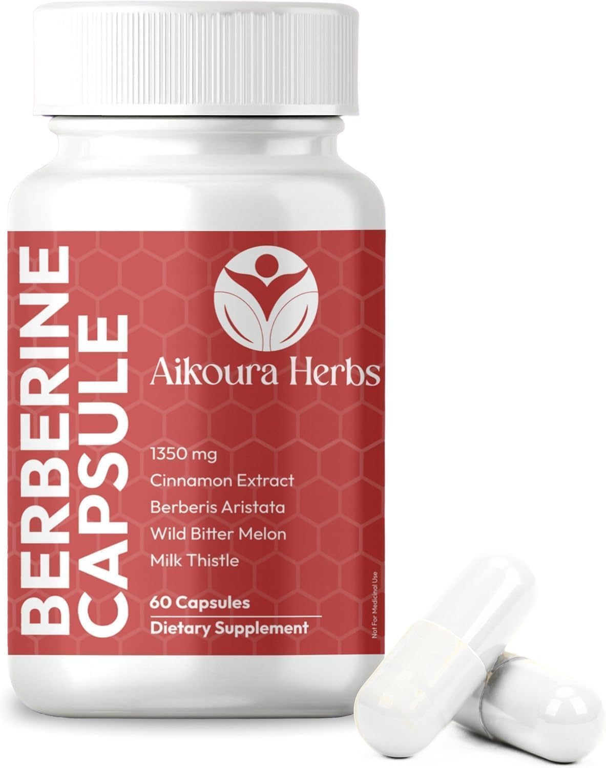AIKOURA HERBS Berberine Complex 1350mg packaging details