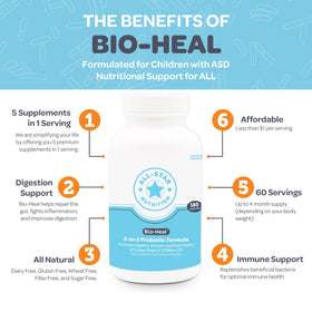 All-Star Nutrition Bio-Heal Probiotic Capsules with vitamins and minerals