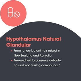 Allergy Research Group Hypothalamus Glandular 500 mg Vegicaps close-up of capsules