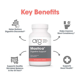 Allergy Research Group Mastica Chios Mastic Gum Resin 60 Capsules opened bottle