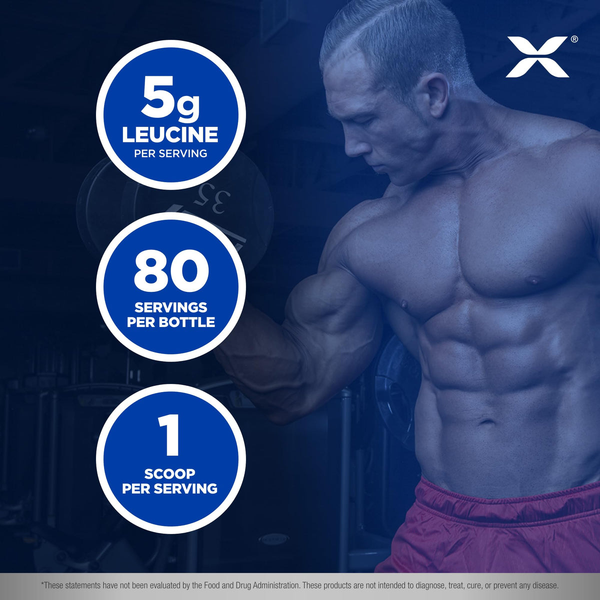 ALLMAX Leucine Powder 5000 mg 400 g serving suggestion