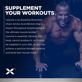 ALLMAX Leucine Powder 5000 mg 400 g side view