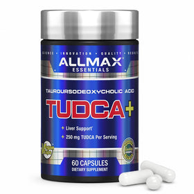 ALLMAX TUDCA Capsules bottle front view with 60 count