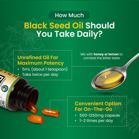 Amazing Herbs Black Seed Oil 16 Fl Oz bottle with dropper