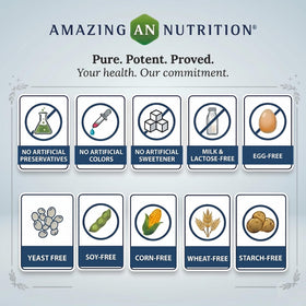 Amazing Nutrition Berberine Supplement 1200 Mg back view of packaging