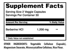 Amazing Nutrition Berberine Supplement 1200 Mg side view of packaging