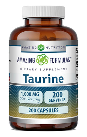 Amazing Nutrition Taurine 1000 Mg Capsules front view