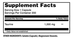 Amazing Nutrition Taurine 1000 Mg Capsules side view