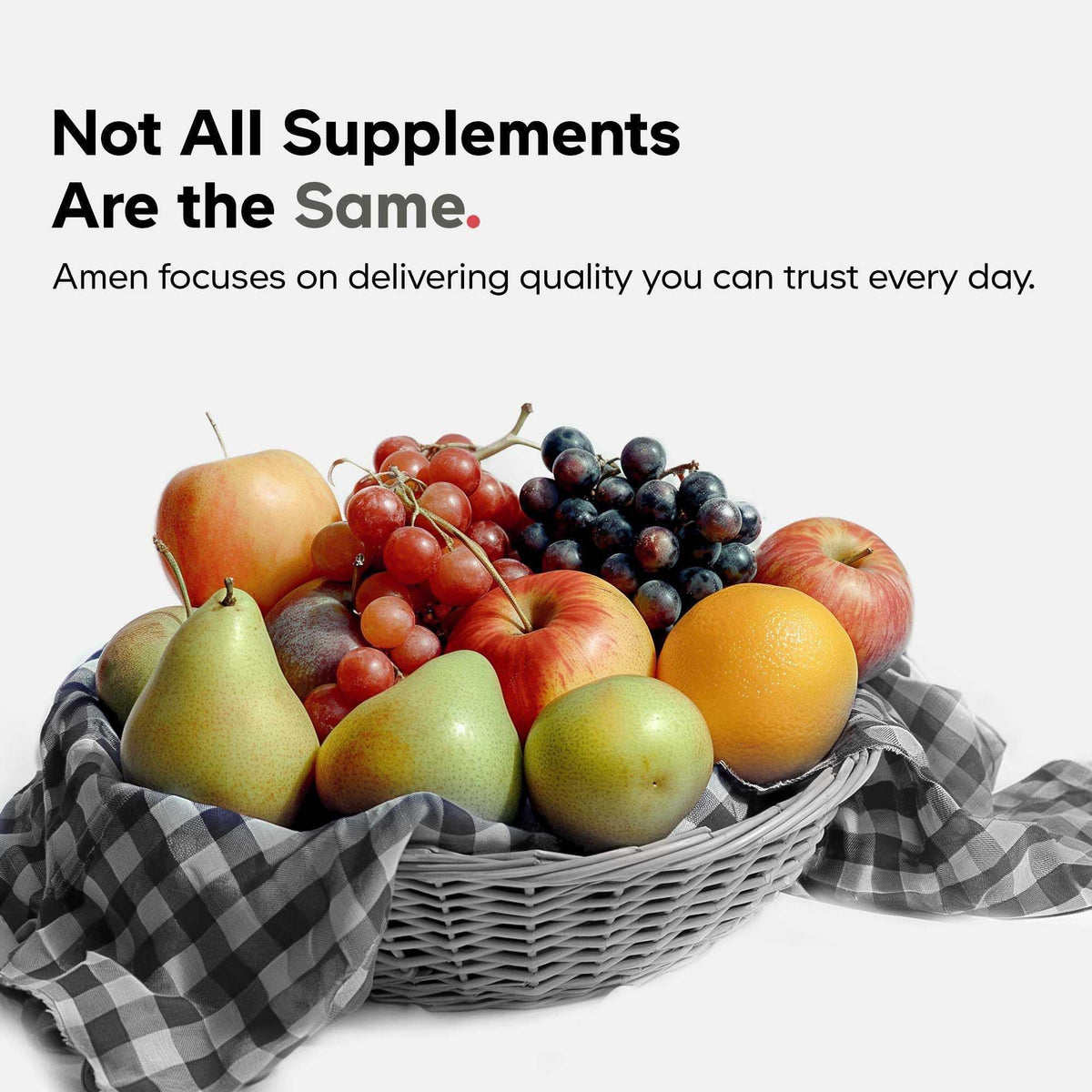 Amen Algal Oil Vegan Omega-3 Supplement with a measuring spoon
