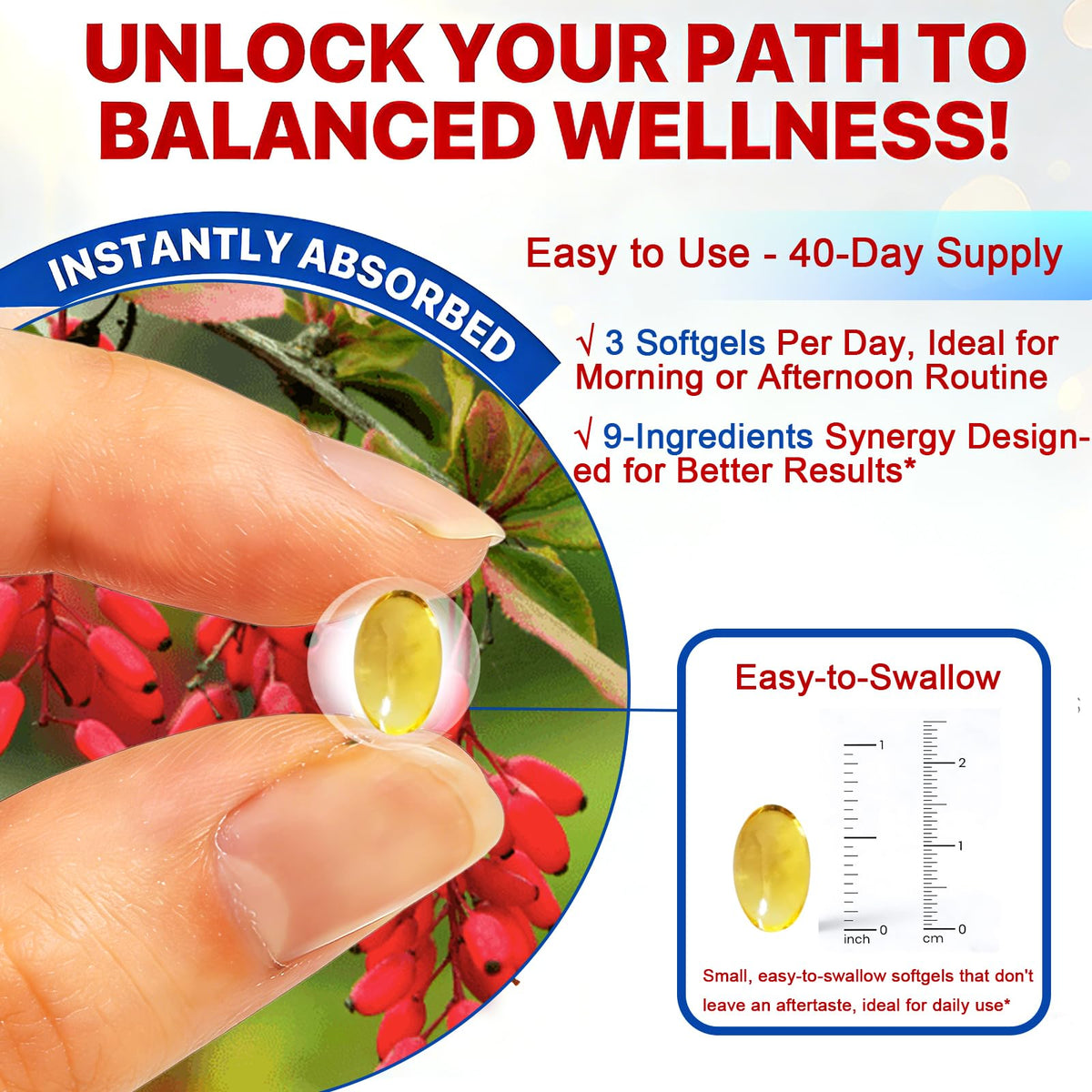 AMENQ hHEALTH Berberine Supplement with Ceylon Cinnamon label detail