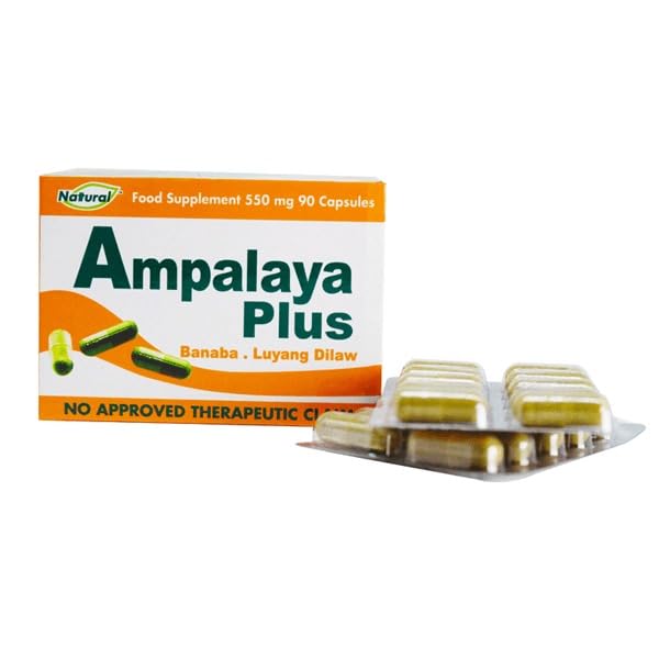 Ampalaya Plus 550mg 90 Capsules side view