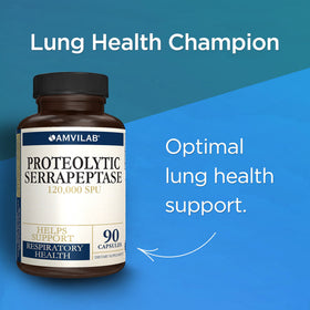 AMVILAB Nattokinase Serrapeptase Supplement side view