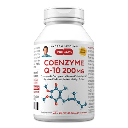 ANDREW LESSMAN Coenzyme Q-10 200 mg capsule bottle front view