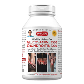 ANDREW LESSMAN Glucosamine 1500 Chondroitin 1200 capsules front view