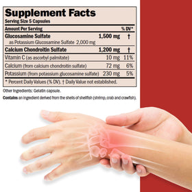 ANDREW LESSMAN Glucosamine 1500 Chondroitin 1200 capsules side view
