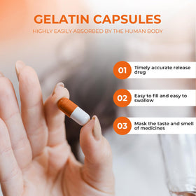 Angtai JN Empty Gelatin Capsules Size 1 in packaging