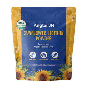 Angtai JN Organic Sunflower Lecithin Powder 4oz front view
