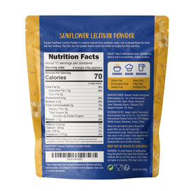 Angtai JN Organic Sunflower Lecithin Powder in a bowl