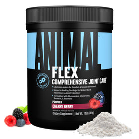 Animal Flex Powder Joint Support Supplement front view with cherry flavour