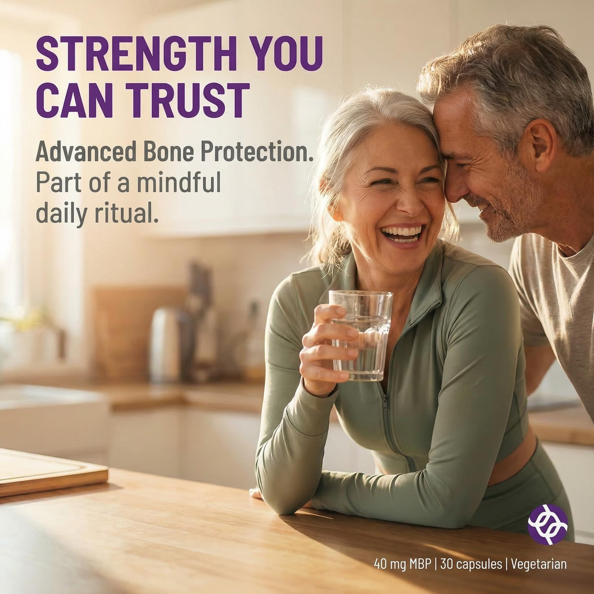 AOR Bone Protection 40mg MBP Capsules with measuring spoon