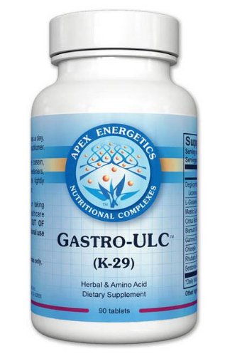 Apex Energetics Gastro-ULC 90ct K-29 supplement bottle front view
