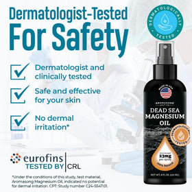 Aromasong Magnesium Spray Grapefruit 8 oz side view