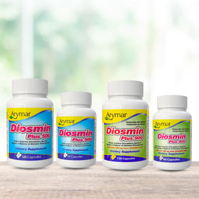 Arymar Diosmin Plus 500 capsules in a daily pill organizer