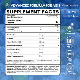 Aube'Azur Methylene Blue Gummies 14mg close-up of gummies