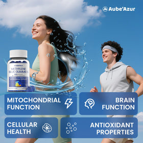 Aube'Azur Methylene Blue Gummies 14mg showing serving size