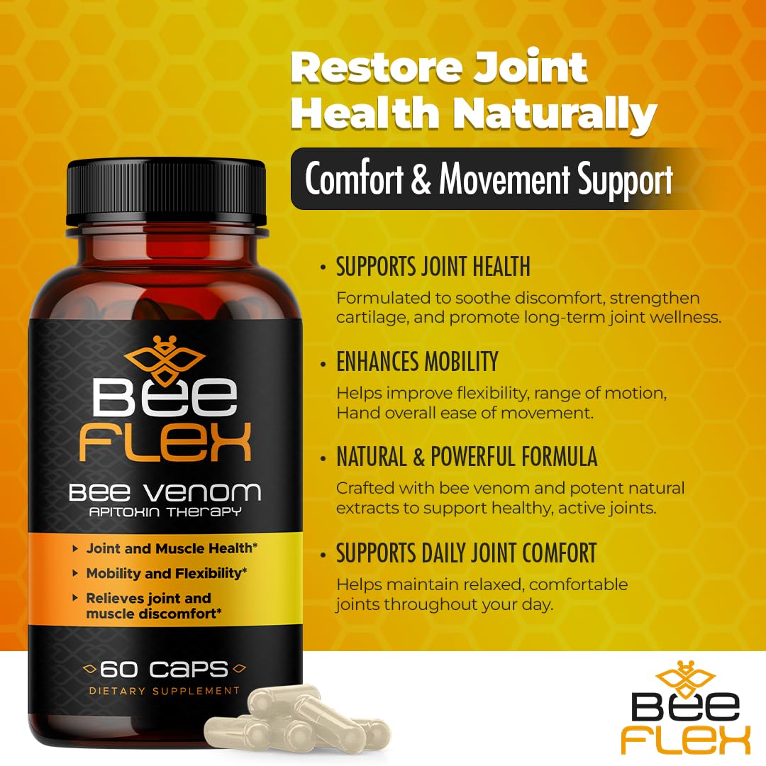 AURA VITAMINS Bee Flex Joint Support capsules close-up