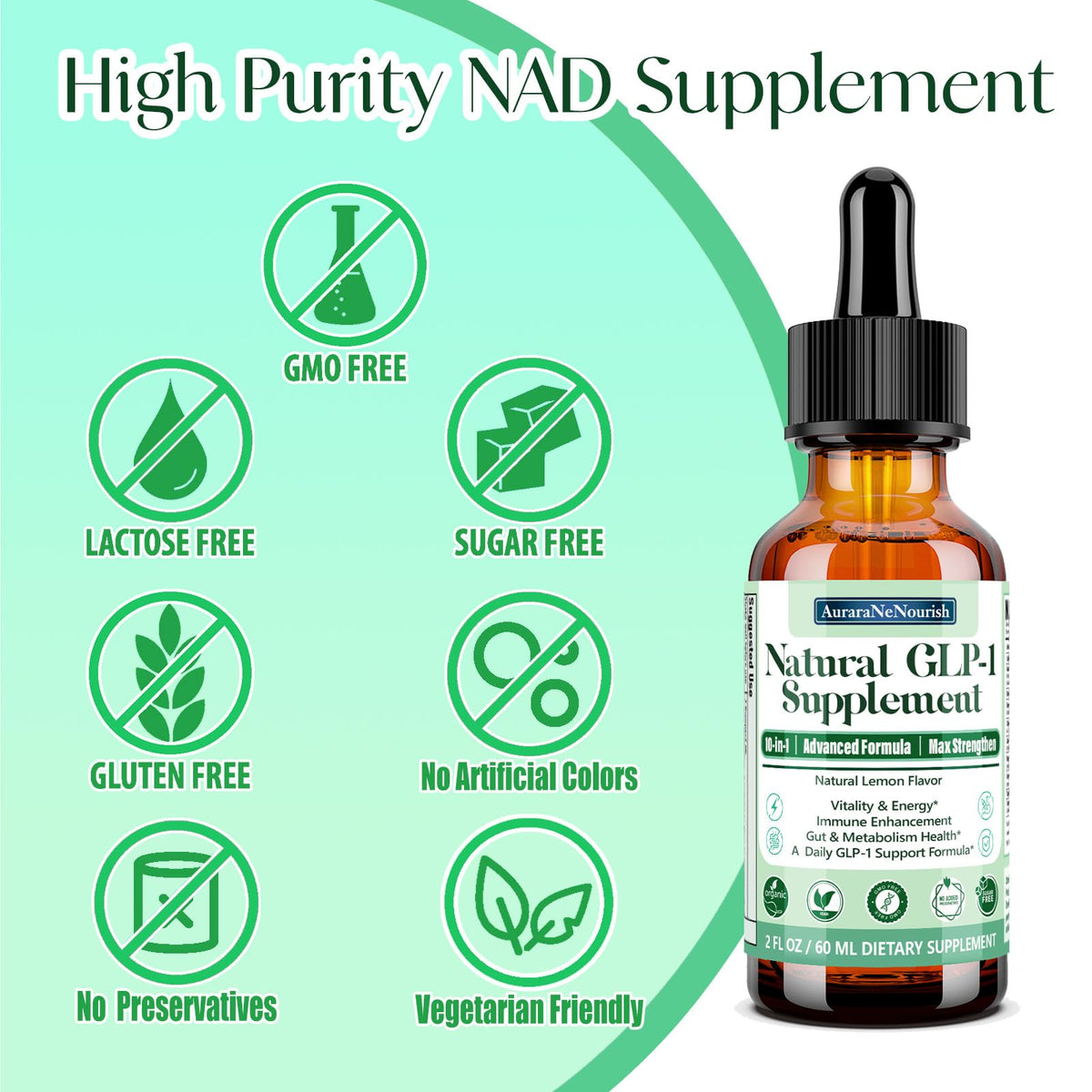 AuraraNeNourish GLP-1 Oral Solution Drops lifestyle scene