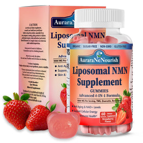 AuraraNeNourish NMN Supplement Gummies bottle front view