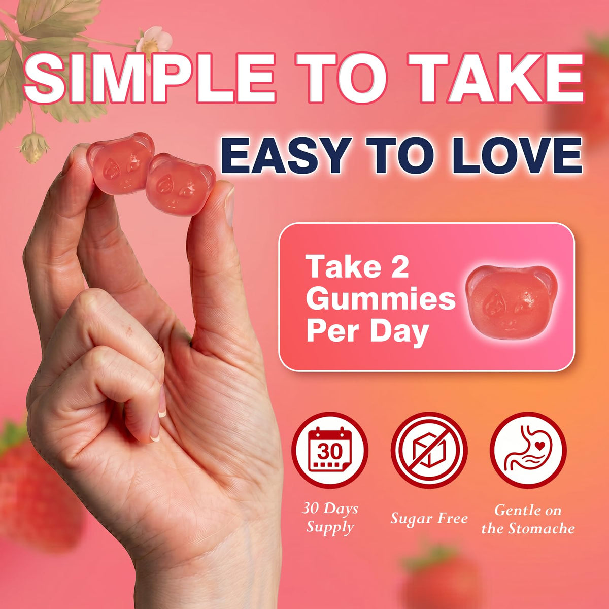 AuraraNeNourish NMN Supplement Gummies on a kitchen counter