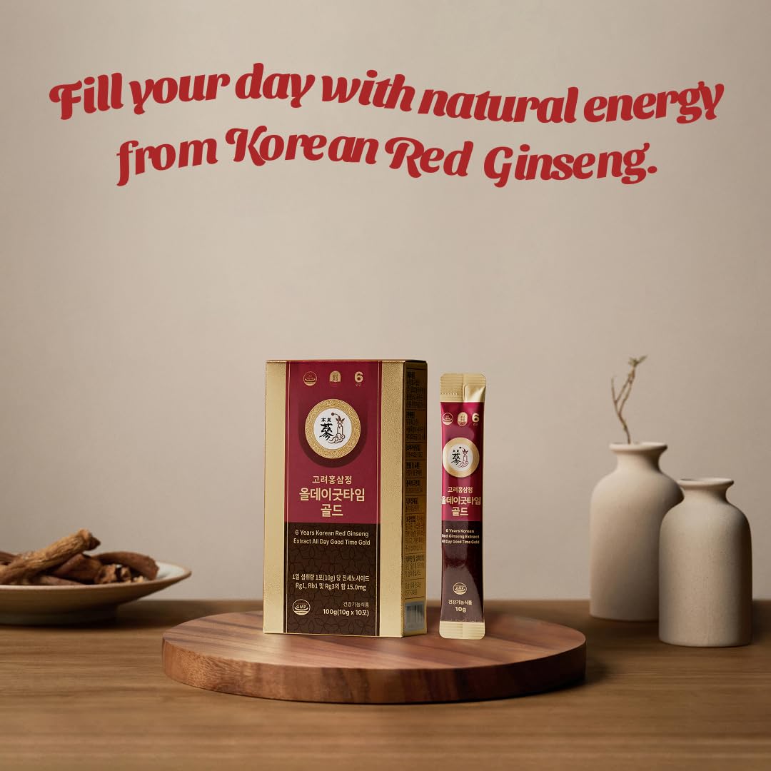 Back view of PNBG 6 Year Korean Red Ginseng Shot box