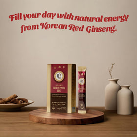 Back view of PNBG 6 Year Korean Red Ginseng Shot box