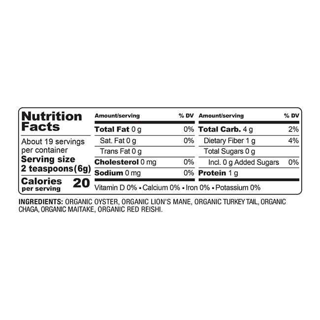 BareOrganics Mushroom Memory Blend Powder in a smoothie preparation