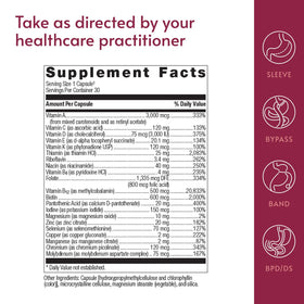 Bariatric Advantage Ultra Solo Without Iron nutritional information