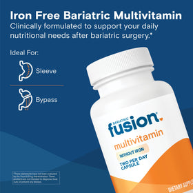 Bariatric Fusion multivitamin capsule close-up
